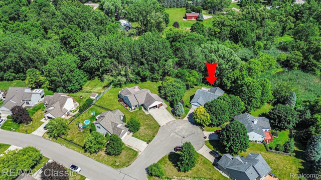 2620 Trailwood Ct, Howell, MI 48843 - aerial view of residential area
