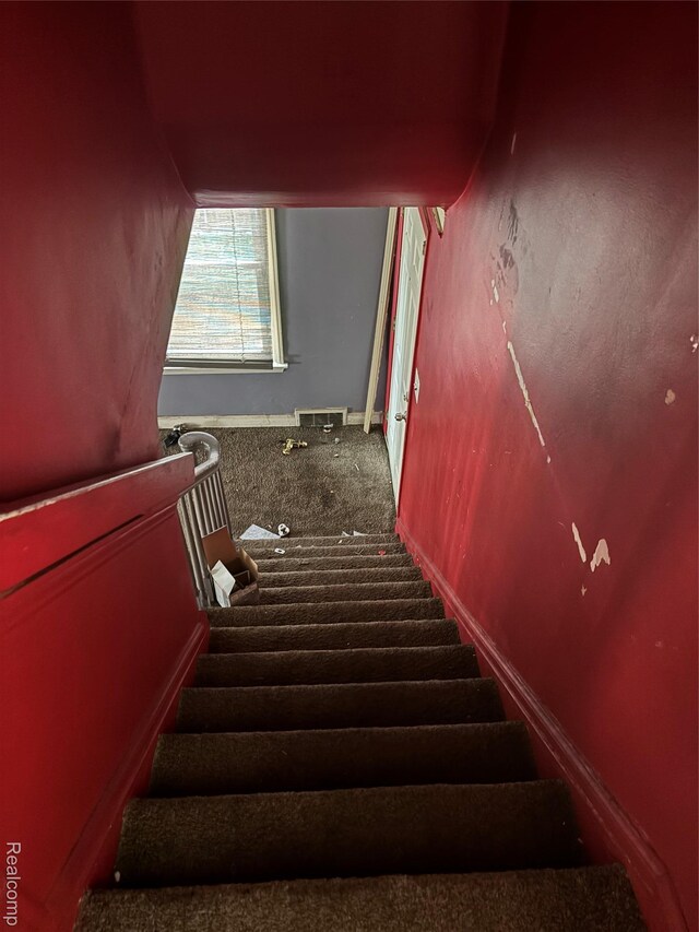 16551 Ardmore St, Detroit, MI 48235 - stairs with carpet floors