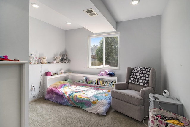 613 Silver Birch St, Howard City, MI 49329 - bedroom with carpet and recessed lighting