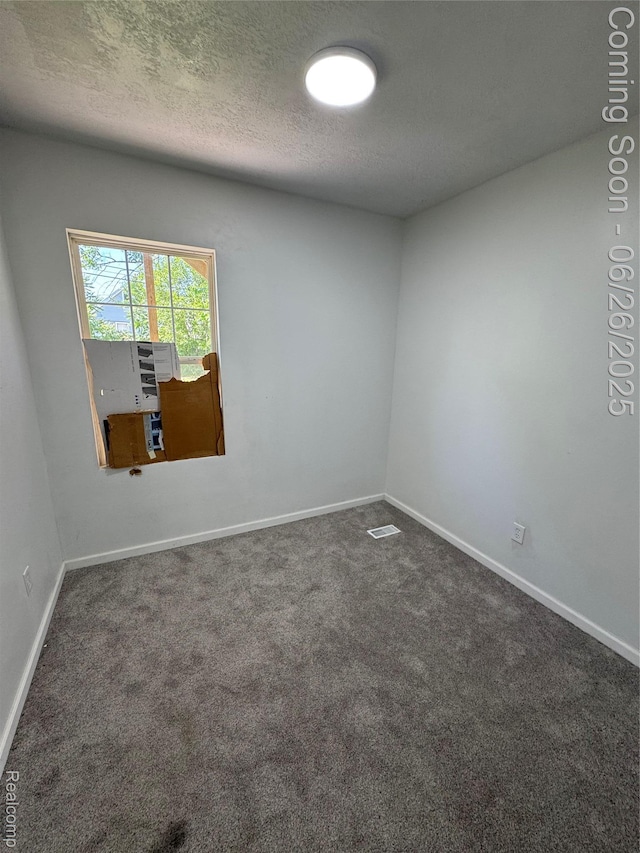 2063 Meade St, Hamtramck, MI 48212 - spare room featuring dark colored carpet and a textured ceiling