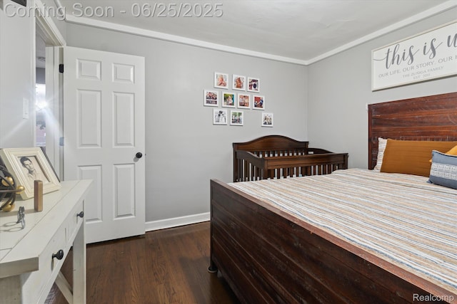 647 Farnham Ave, Lincoln Park, MI 48146 - bedroom with dark wood finished floors and baseboards