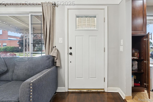 647 Farnham Ave, Lincoln Park, MI 48146 - foyer entrance featuring wood finished floors