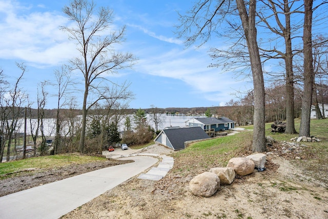 12349 N Sherman Lake Dr, Augusta, MI 49012 - view of yard featuring a water view