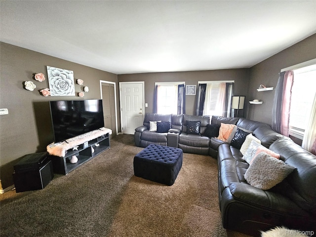 356 Spruce St, Mount Morris, MI 48458 - living room featuring carpet flooring