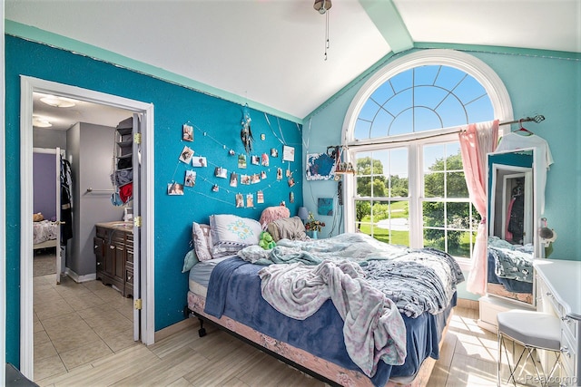 7471 Brewer Rd, Flint, MI 48507 - bedroom with vaulted ceiling