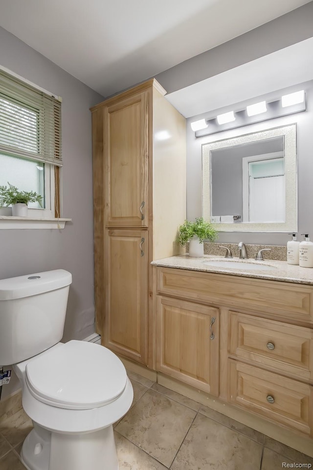 4290 Frostwood, Troy, MI 48098 - half bath with vanity and tile patterned flooring