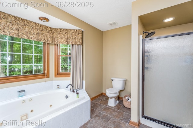 8123 Baypointe Dr, Brighton, MI 48114 - full bath with a stall shower and a tub with jets