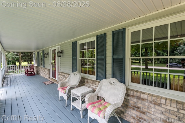 8123 Baypointe Dr, Brighton, MI 48114 - view of wooden porch