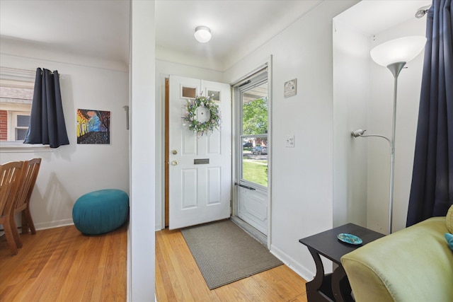 13210 Tecumseh Ave, Redford, MI 48239 - entrance foyer with light wood-type flooring and baseboards