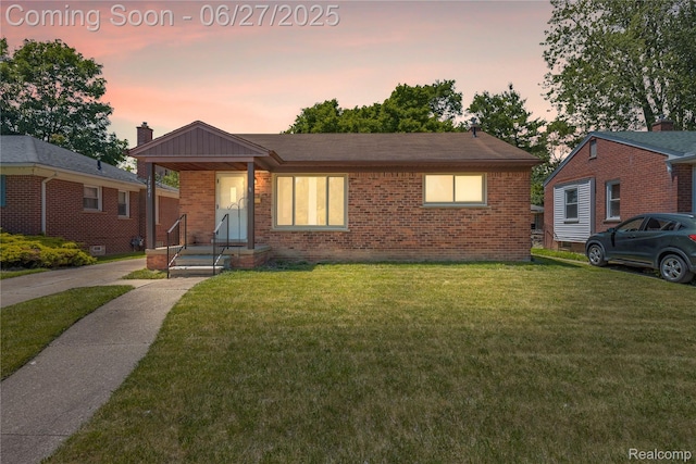 17381 Lennane, Redford, MI 48240 - view of front of property featuring brick siding and a front lawn