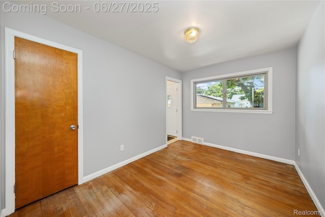 17381 Lennane, Redford, MI 48240 - unfurnished bedroom featuring wood-type flooring and baseboards
