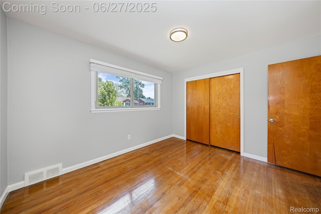 17381 Lennane, Redford, MI 48240 - unfurnished bedroom featuring light wood-style flooring and a closet