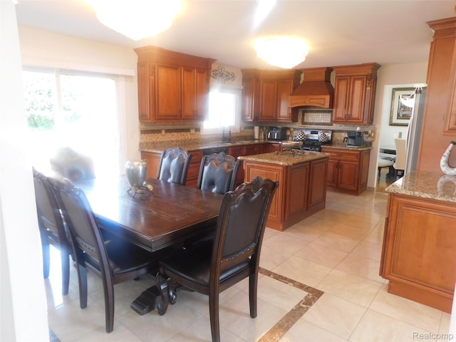 41431 Tarragon Dr, Sterling Heights, MI 48314 - dining space featuring light tile patterned flooring