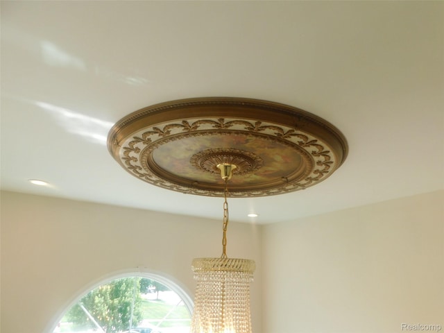 41431 Tarragon Dr, Sterling Heights, MI 48314 - detailed view of a chandelier and recessed lighting