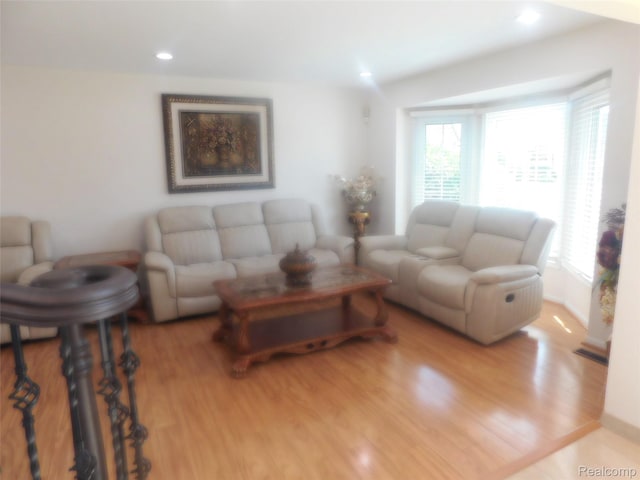 41431 Tarragon Dr, Sterling Heights, MI 48314 - living room featuring wood finished floors and recessed lighting