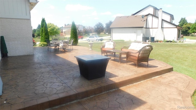 41431 Tarragon Dr, Sterling Heights, MI 48314 - view of patio featuring outdoor dining area