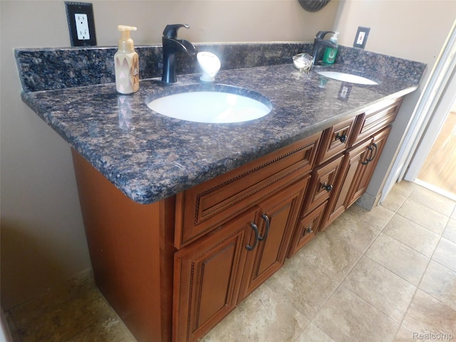 41431 Tarragon Dr, Sterling Heights, MI 48314 - bathroom featuring tile patterned floors and double vanity