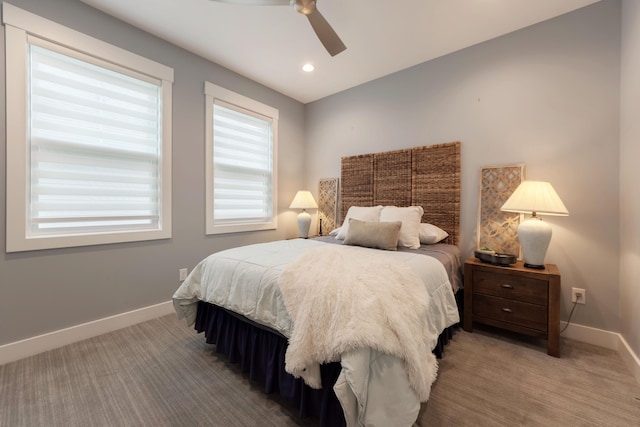 5332 Harborview Pass, Kalamazoo, MI 49009 - bedroom with carpet floors, ceiling fan, and recessed lighting