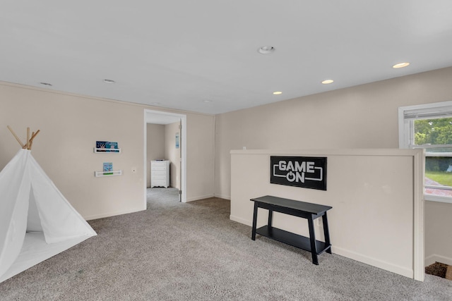 123 Fairview St, Hanover, MI 49241 - carpeted empty room featuring recessed lighting and baseboards