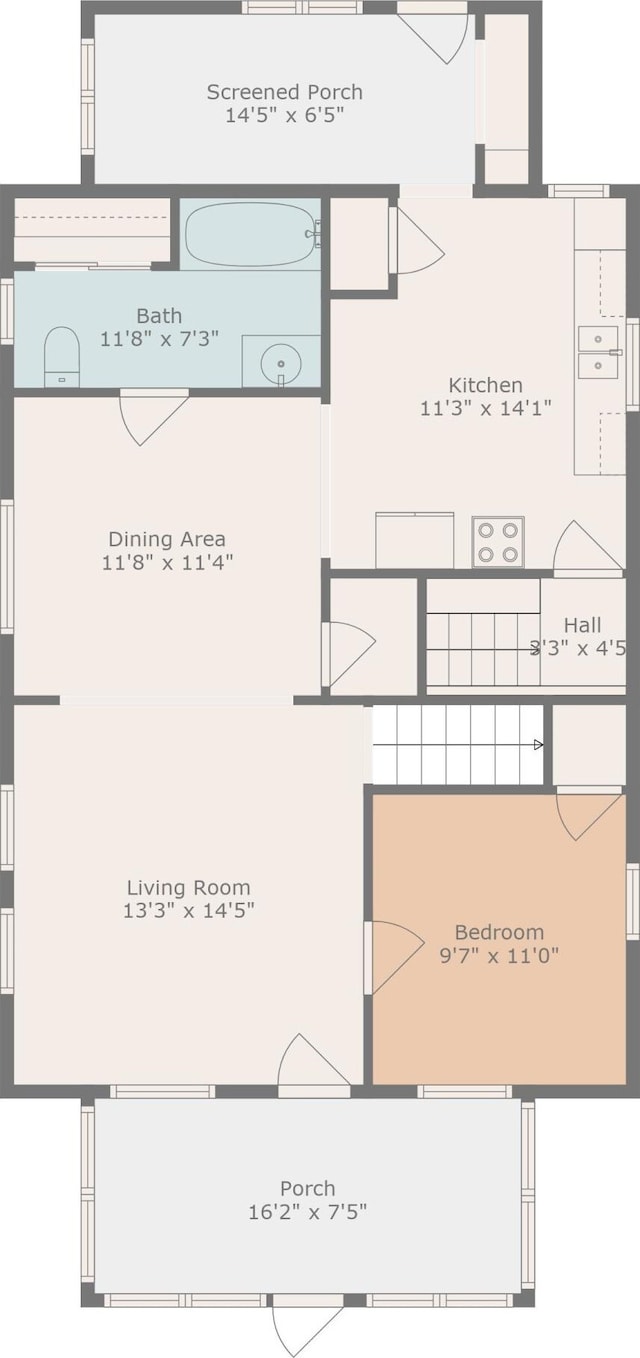 123 Fairview St, Hanover, MI 49241 - view of home floor plan