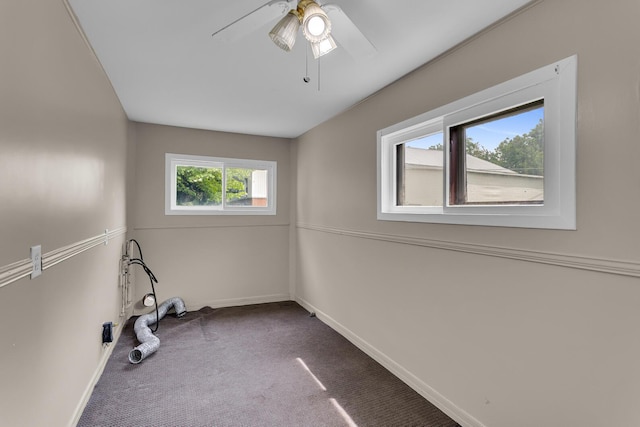 123 Fairview St, Hanover, MI 49241 - spare room featuring carpet floors and a ceiling fan