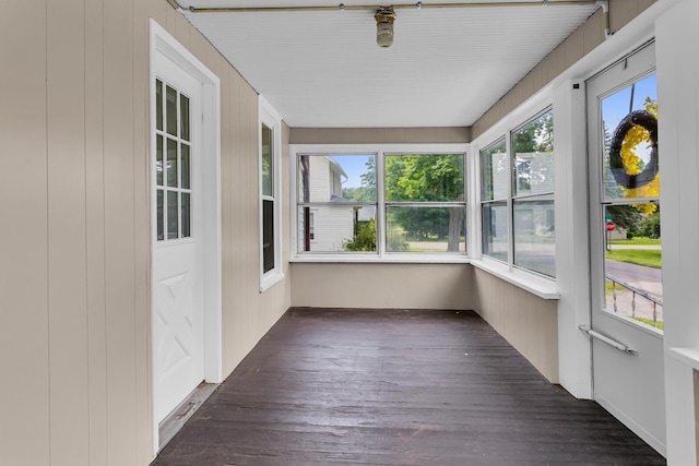 123 Fairview St, Hanover, MI 49241 - unfurnished sunroom with healthy amount of natural light and wood finished floors
