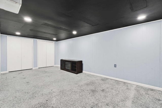 14717 Dane Ct, Sterling Heights, MI 48312 - below grade area with recessed lighting and baseboards