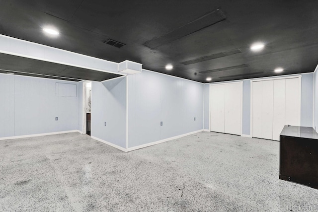 14717 Dane Ct, Sterling Heights, MI 48312 - finished below grade area with recessed lighting and baseboards