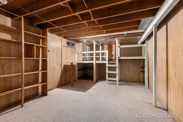 10975 Campanel Dr, Zeeland, MI 49464 - unfinished below grade area with carpet flooring