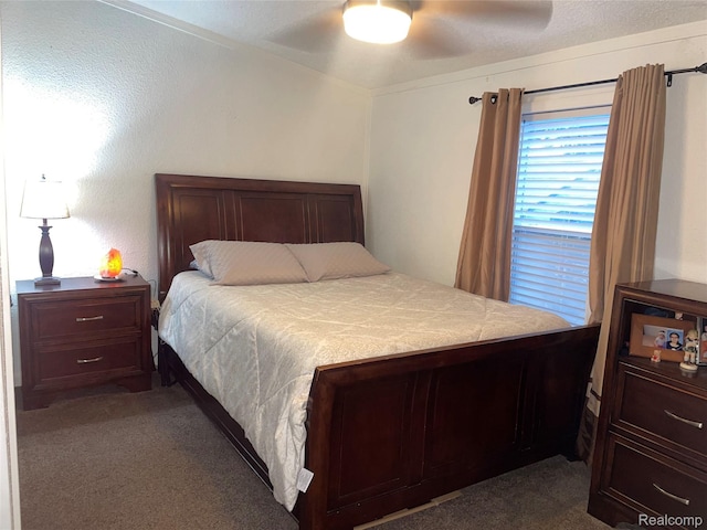 43251 Bonaparte, Sterling Heights, MI 48314 - bedroom featuring dark carpet and ceiling fan