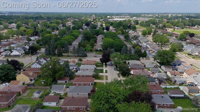 14711 Paris St, Allen Park, MI 48101 - aerial view of property's location with nearby suburban area