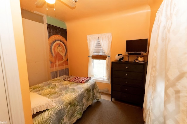615 Saginaw St, Vassar, MI 48768 - carpeted bedroom featuring ceiling fan