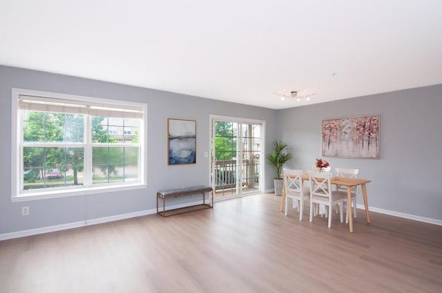 2769 Barclay Way, Ann Arbor, MI 48105 - dining area with light wood-style flooring