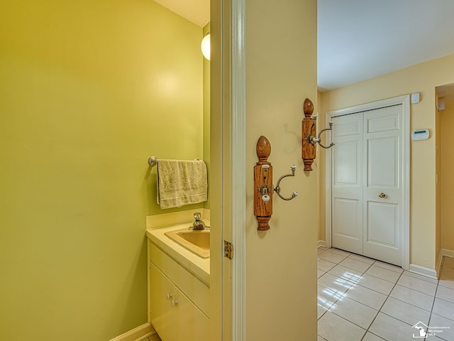 255 Maywood Ave, Monroe, MI 48162 - bathroom featuring tile patterned flooring and vanity