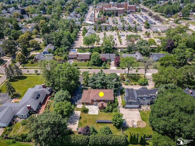 255 Maywood Ave, Monroe, MI 48162 - aerial overview of property's location with nearby suburban area