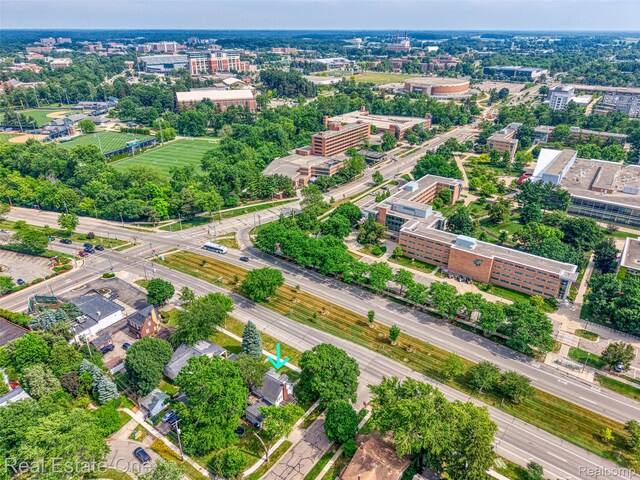904 Michigan Ave, East Lansing, MI 48823 - aerial overview of property's location