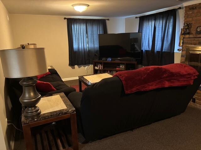 137 Apperson Rd, Battle Creek, MI 49015 - carpeted living room featuring baseboards