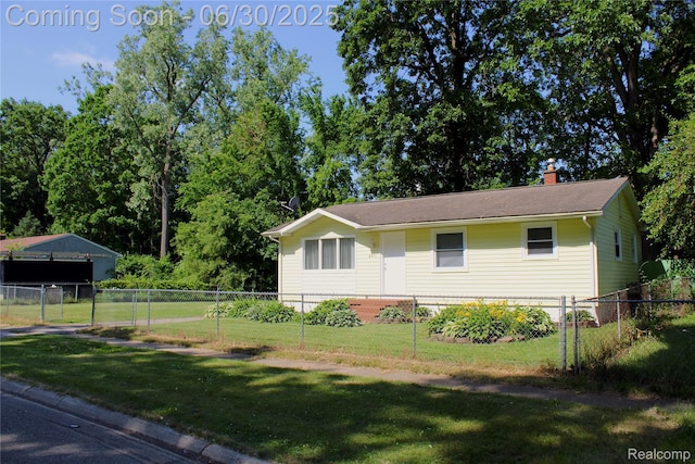 4901 Alpha Way, Flint, MI 48506 - view of side of property with a chimney