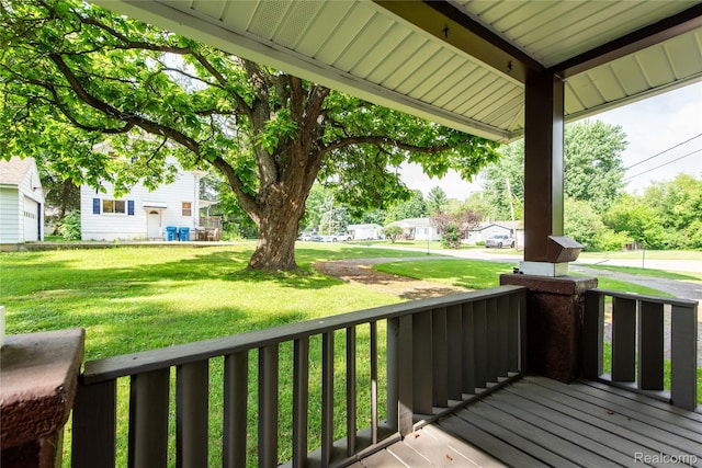 11740 Schram St, Grand Blanc, MI 48439 - porch with a lawn