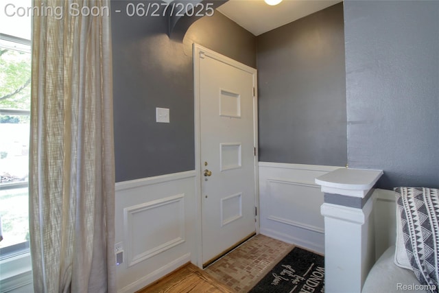 2371 Allard Ave, Grosse Pointe Woods, MI 48236 - foyer entrance with a wainscoted wall