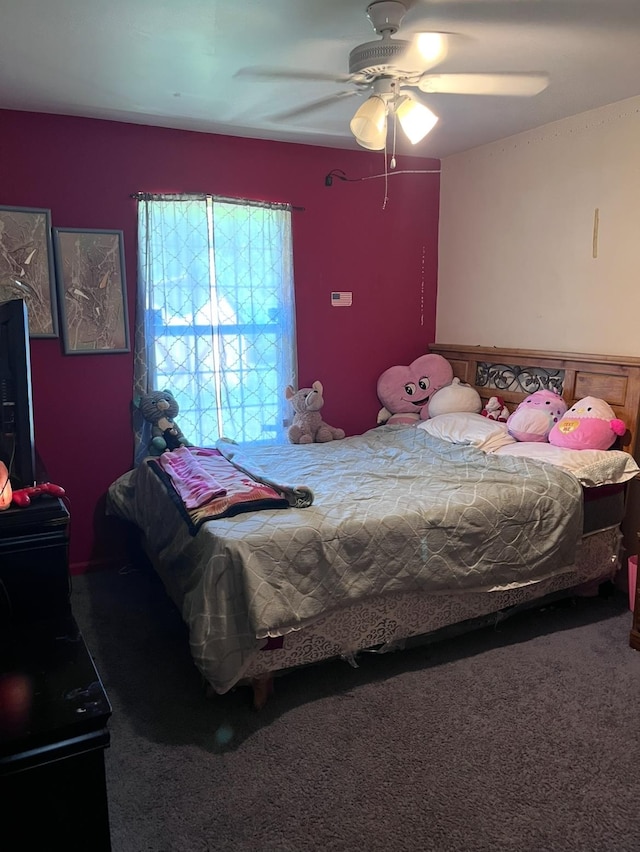 5344 Wheat Way Ave, Swartz Creek, MI 48473 - carpeted bedroom featuring a ceiling fan