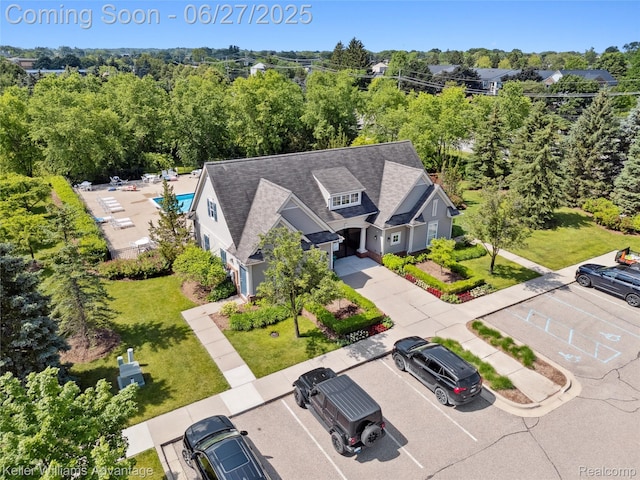 3201 Addington Dr, Commerce Twp, MI 48390 - aerial view of property and surrounding area with a pool area