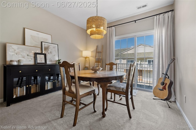 3201 Addington Dr, Commerce Twp, MI 48390 - dining area featuring carpet flooring and baseboards