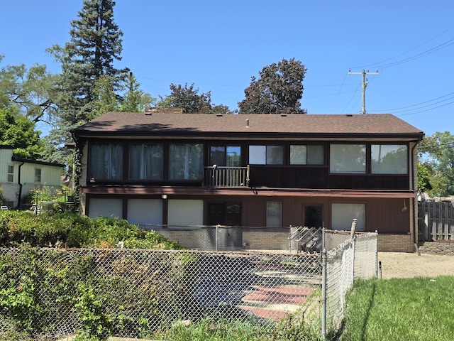 9361 W Parkway St, Detroit, MI 48239 - rear view of house with brick siding and a shingled roof
