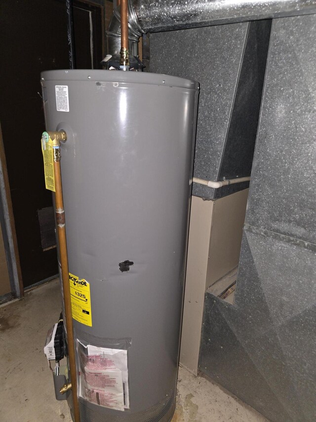 9361 W Parkway St, Detroit, MI 48239 - utility room with gas water heater