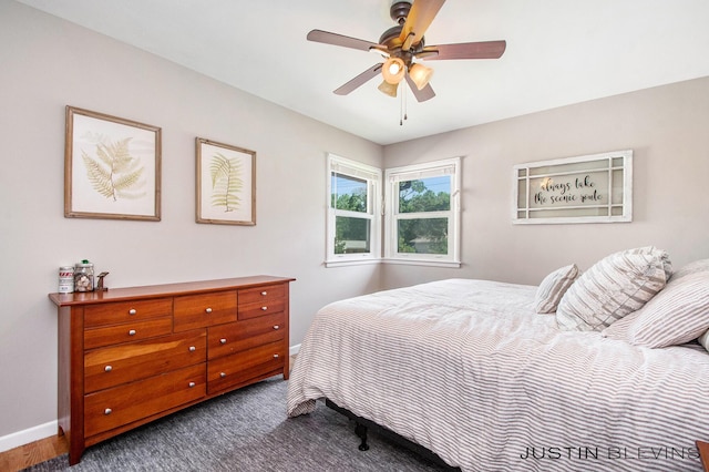 1538 10th St NW, Grand Rapids, MI 49504 - bedroom featuring baseboards and a ceiling fan