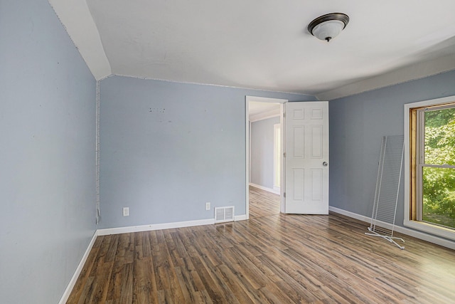 204 W Clay St, Sherwood, MI 49089 - empty room featuring wood finished floors and lofted ceiling