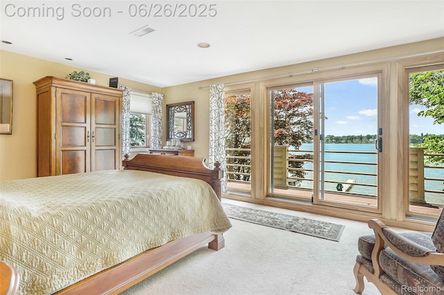 4725 Motorway Dr, Waterford, MI 48328 - bedroom with access to exterior and carpet floors