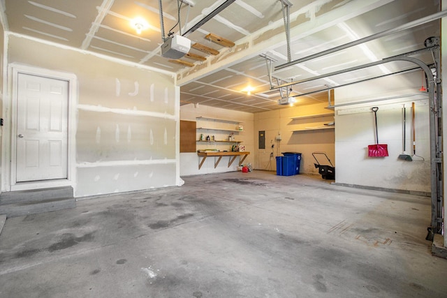 6061 Equestrian Woods Ct, Kalamazoo, MI 49009 - garage with electric panel and a garage door opener