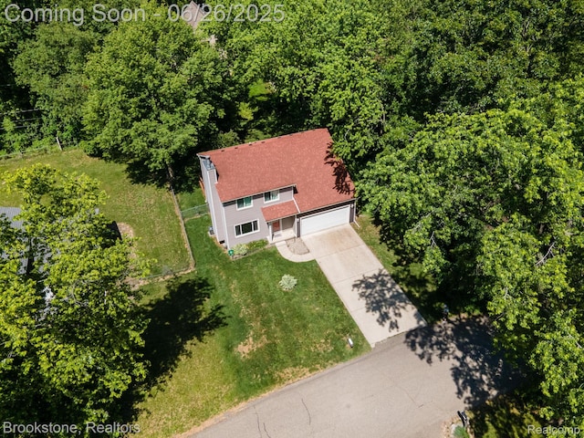 646 Alan Dr, Lake Orion, MI 48362 - view from above of property